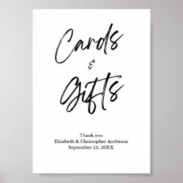 Kort och presenter Minimalistisk bröllopsdagssköld Poster