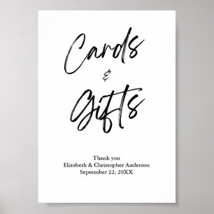 Kort och presenter Minimalistisk bröllopsdagssköld Poster