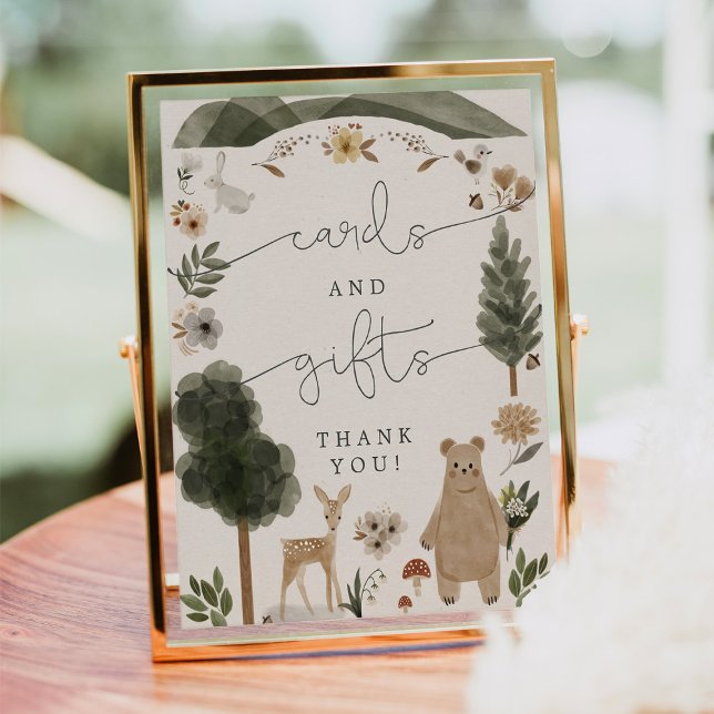 Kort och presentkort: Boho Woodland Baby Shower Poster (Skapare uppladdad)