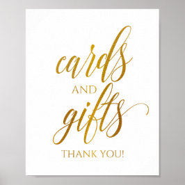 Kort- och presentkort - Luxe Typography (Faux Gold Poster