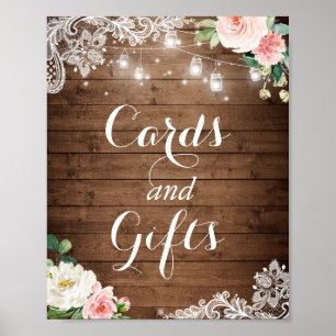 Kort- och presentkort Mason Burk Ljus Blommigt Poster