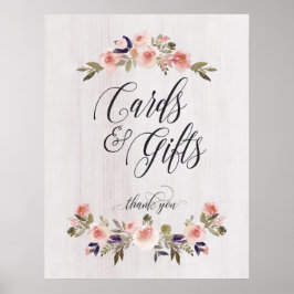 Kort och presentkort poster bröllop