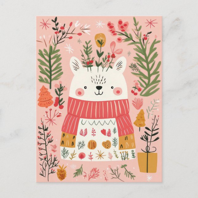 Kort och roligt julkort (Framsida)