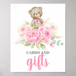 Kort och skylt över gåvor