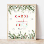 Kort och skylt över julklappar<br><div class="desc">Redigerbar julklapp för helgdag tematiska babyduschar,  födelsedagsfester eller evenemang</div>