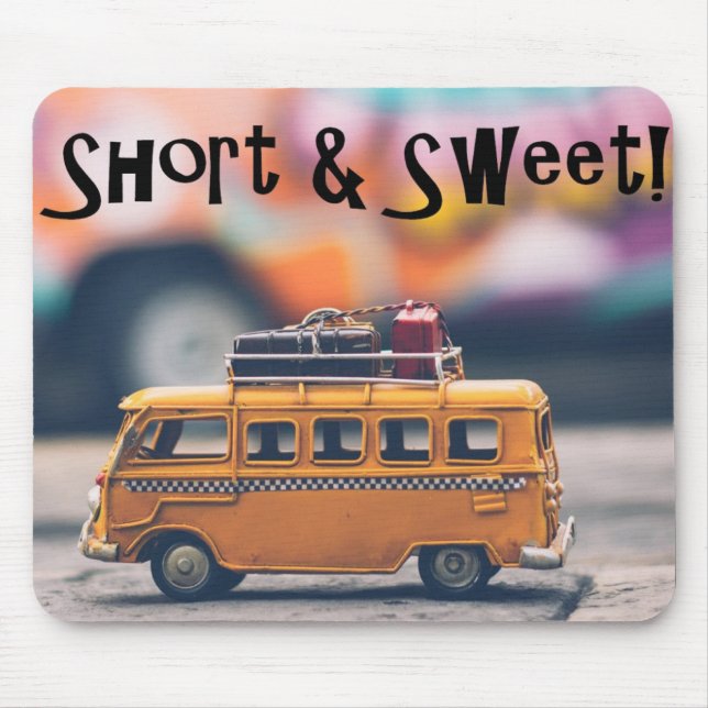 Kort och Söt musknapp Musmatta (Framsidan)