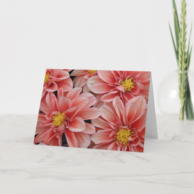 Kort, Orange-Red Dahlia #4 Kort (Framsida)