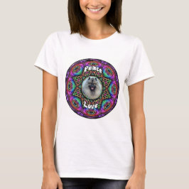 Kort på vanlig lila mandala T-shirt