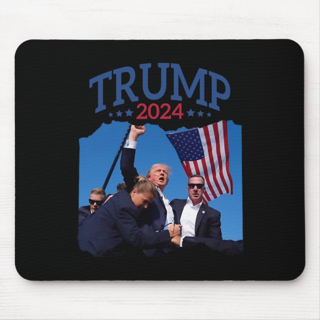 Kort, påbörjade 2024 en pray for Trump Aldrig's Ge Musmatta (Framsidan)