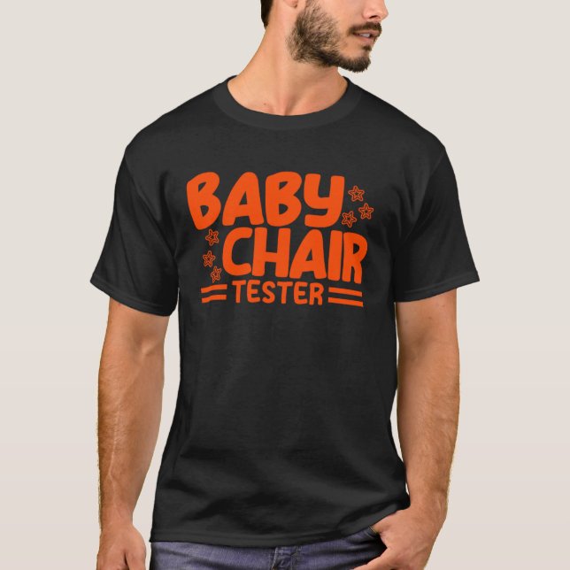 Kort People Baby, ordförande Tester Sarkastic Kort T Shirt (Framsida)