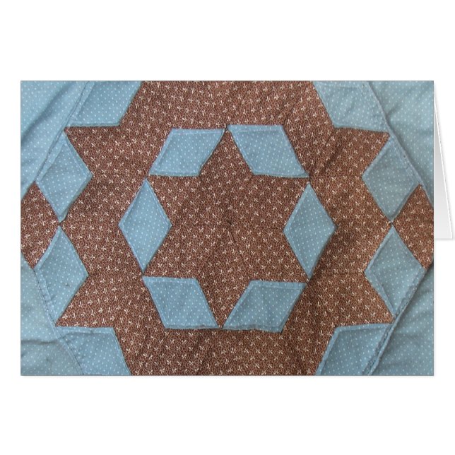 Kort - Quilt mönster - Castle (Framsidan Horizontal)