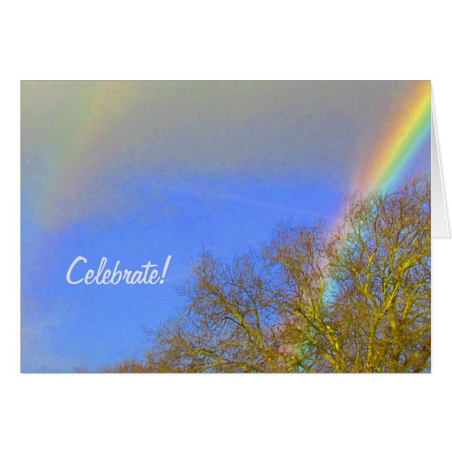 Kort - regnbåge för Dubbla (Framsidan Horizontal)