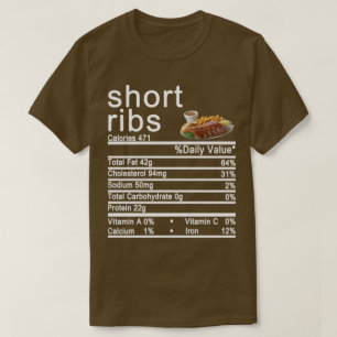 kort revben Näringsfyr etikett T Shirt
