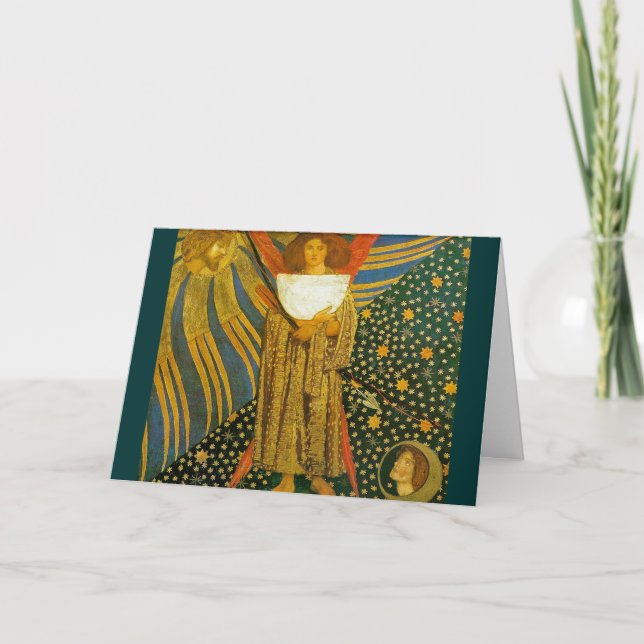 Kort: Rossettis målning av Kärlek Helgkort (Framsida)
