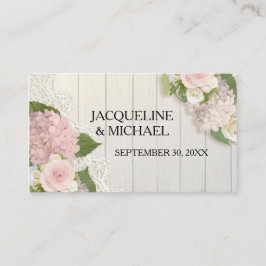 Kort Rustic Snöre n Wood Land Barn Blommigt