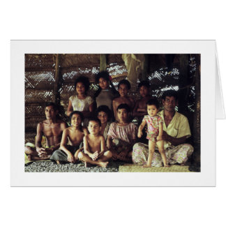 Kort SAMOAN FAMILY PORTRÄTT, SAVAII, 1968