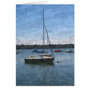 KORT: Sjö Harriet Boats, Mpls., MN_Card Hälsningskort