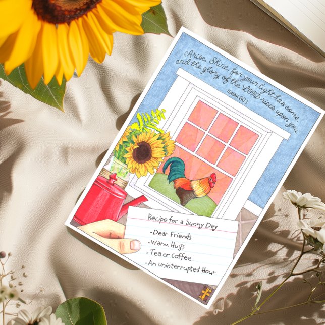 Kort, skina inspirationsljudkort vykort (Skapare uppladdad)