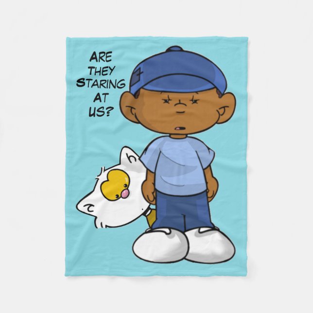 Kort Sleevez Fleece Blanket (Framsidan)