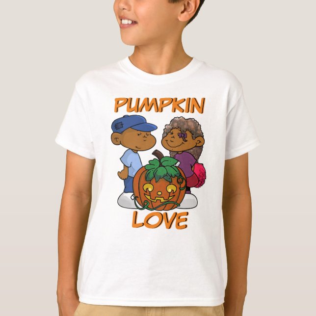 Kort Sleevez | Pumpkin Kärlek T Shirt (Framsida)