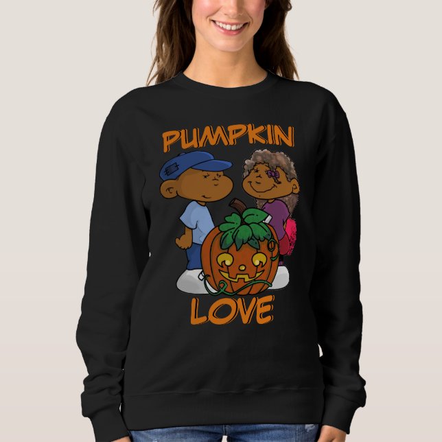 Kort Sleevez | Pumpkin Kärlek T Shirt (Framsida)