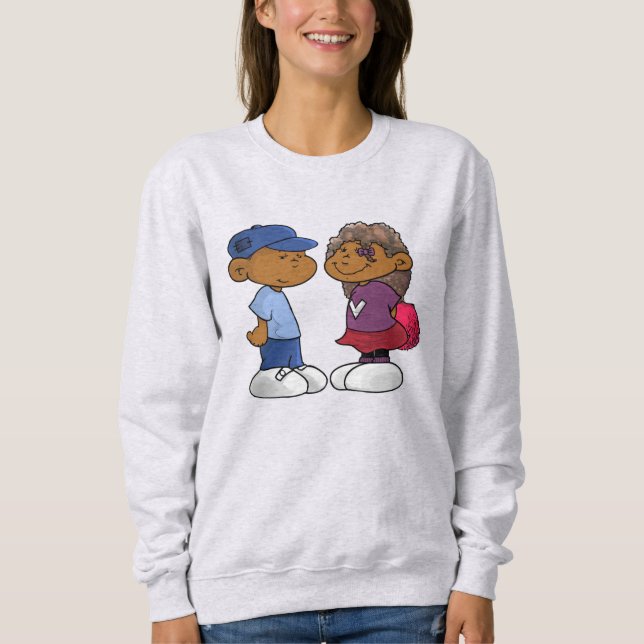 Kort Sleevez Sweatshirt T Shirt (Framsida)