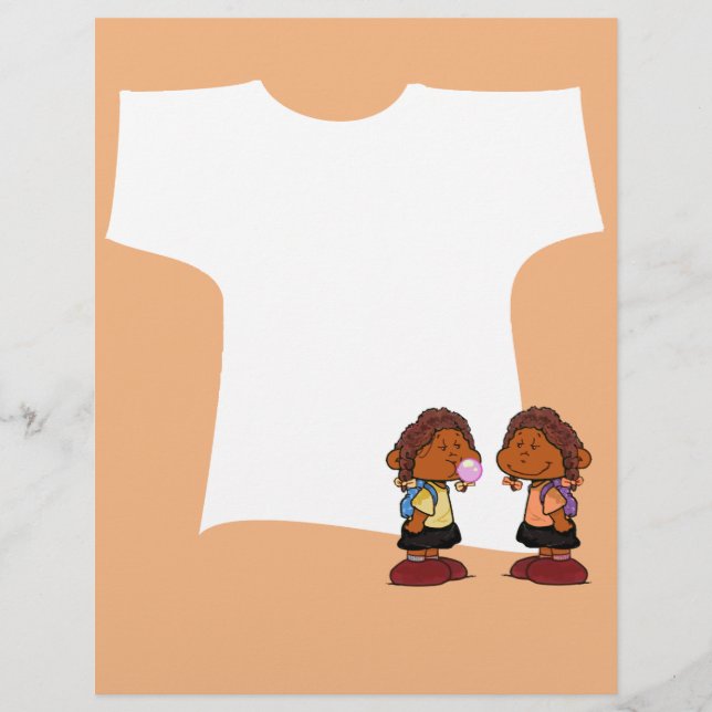 Kort Sleevez | Twin Little Girls (Framsida)