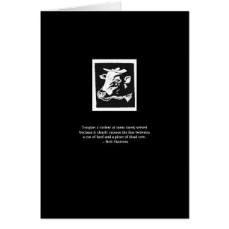 kort: snitt av nötkött/den döda kon hälsningskort