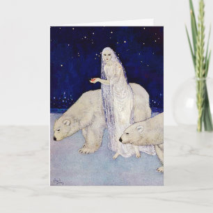 Kort: Snö Maiden av Edmund Dulac Kort