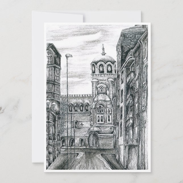 Kort, Sofia Capital of Bulgaria Tack Kort (Framsida)