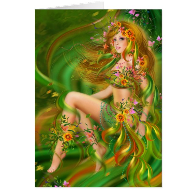 Kort, sommar hälsningskort (Framsidan)