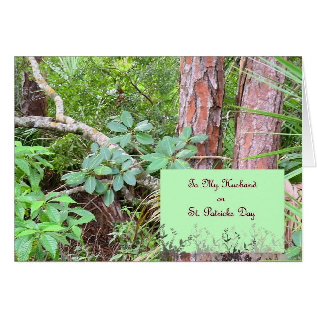 Kort St. Patrick's Day för Make (Framsidan Horizontal)