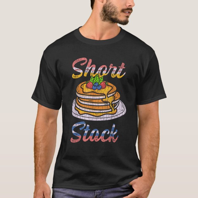 Kort Stack Apparel Pancake Maker Funny Gift T Shirt (Framsida)