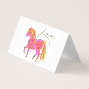 Kort Ställ in Rosa Dam Horse av Sherry Jarvis