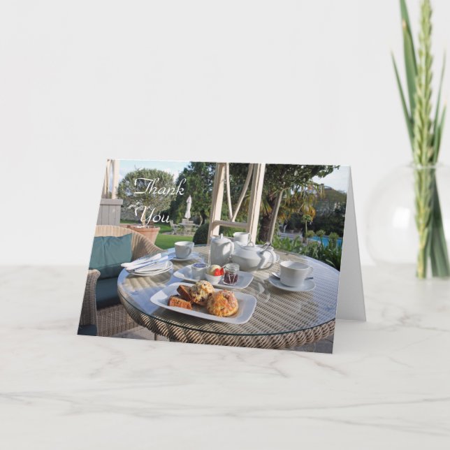 Kort tack för Cream-te (Framsida)