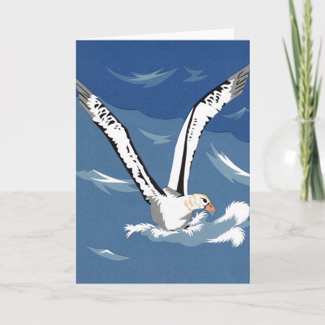 Kort-Tailed Albatrosshälsningkort Kort (Framsida)