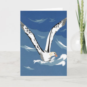 Kort-Tailed Albatrosshälsningkort Kort