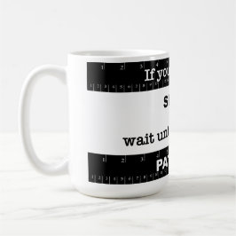 Kort Tålamod Kaffemugg