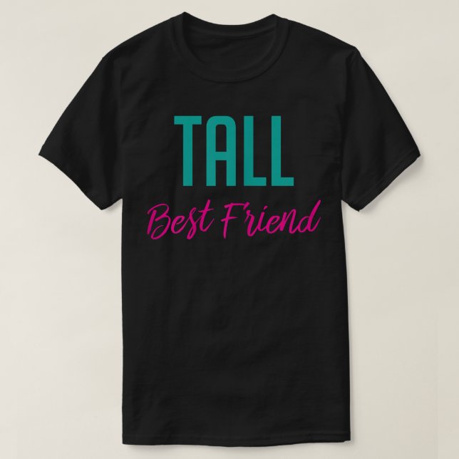 Kort Tall Best Friend TsMatching BFF-utdrag Tee (Design framsida)
