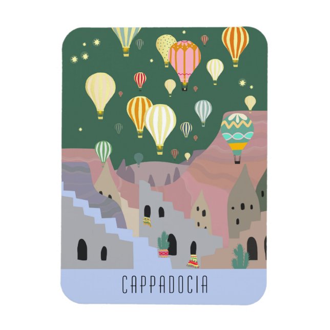 Kort till Cappadocia | Kapadokya Balloon Dream Magnet (Vertikal)