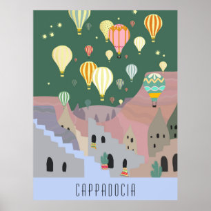 Kort till Cappadocia Kapadokya Balloon Dream Poster