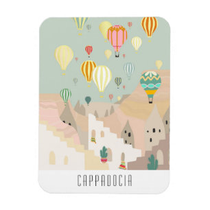 Kort till Cappadocia Kapadokya Balloon Magnet