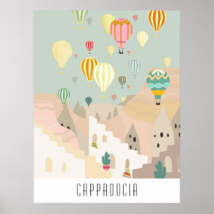 Kort till Cappadocia   Kapadokya Balloon Poster