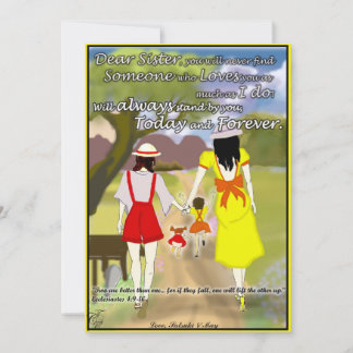 Kort till din syster