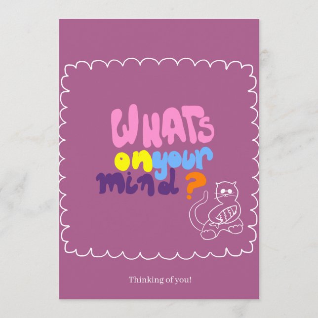 Kort till en vän (Framsida)