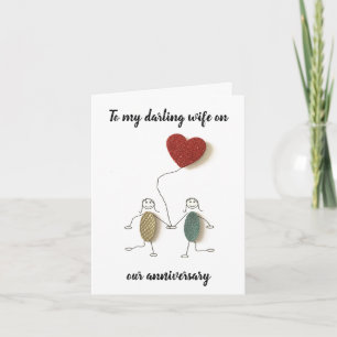 Kort - till min lilla fru på årsdagen
