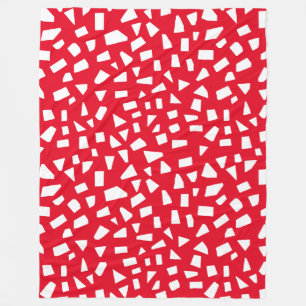 Kort - Vit på Red e6001c Fleecefilt