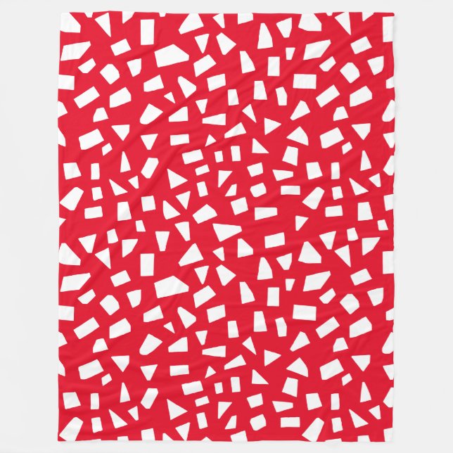 Kort - Vit på Red e6001c Fleecefilt (Framsidan)