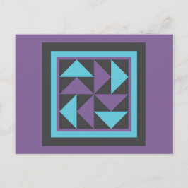 Kort vykort - Flygande nederländare (lila/blått)