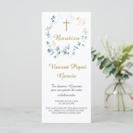 Korta böner dop kort Prayer Card
